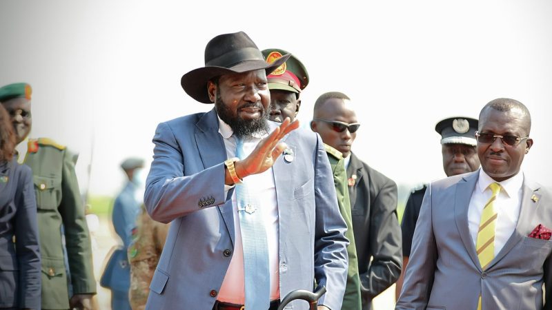 South Sudan’s Kiir in Uganda for NAM Summit