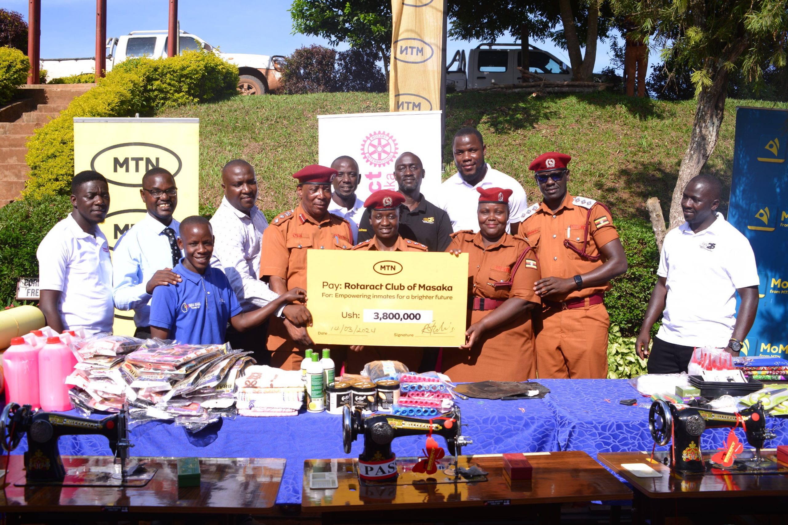 MTN Uganda Supports Vocational Training Program at Masaka Main Prison with Technical Equipment