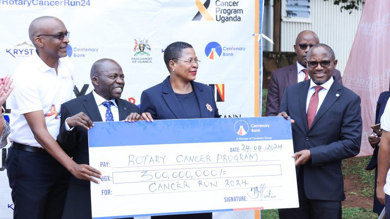 Centenary Bank joins Rotary for the 13th Annual Cancer Run with a 300million Contribution