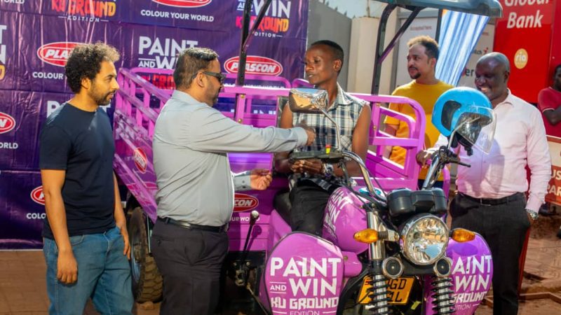 Plascon’s Paint and Win “Ku Ground Edition” Wraps Up with Tuk-Tuk Handover in Jinja