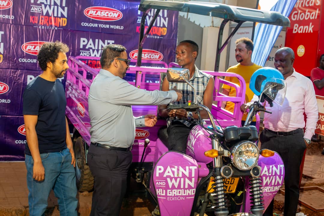 Plascon’s Paint and Win “Ku Ground Edition” Wraps Up with Tuk-Tuk Handover in Jinja