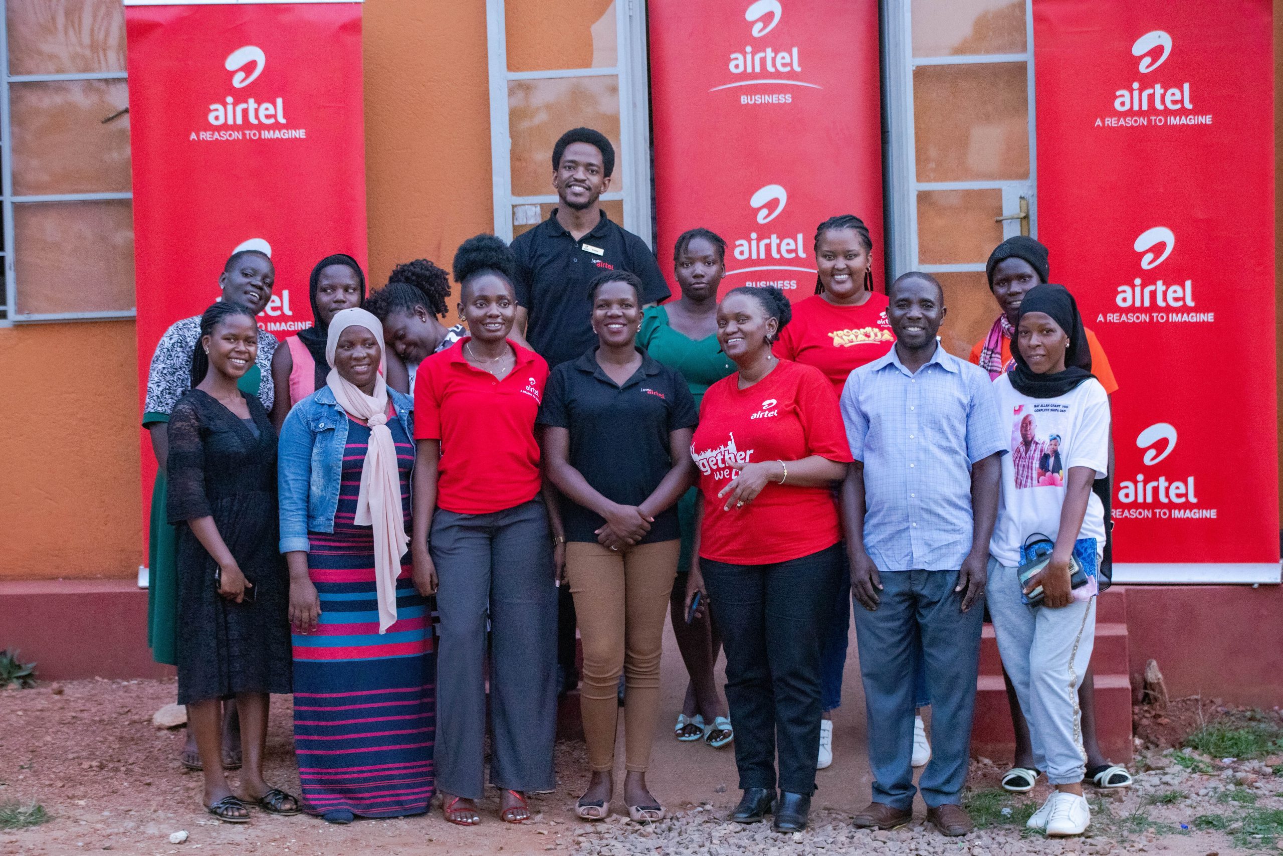 Airtel Uganda Female Staff Empowering Women in Nakaseke District, Accelerating Action 