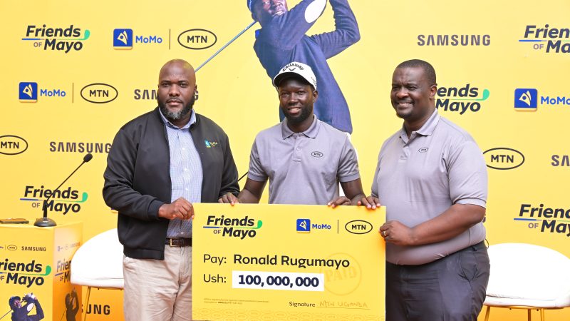 MTN Uganda Commits UGX 100Million to Support Professional Golfer Ronald Rugumayo
