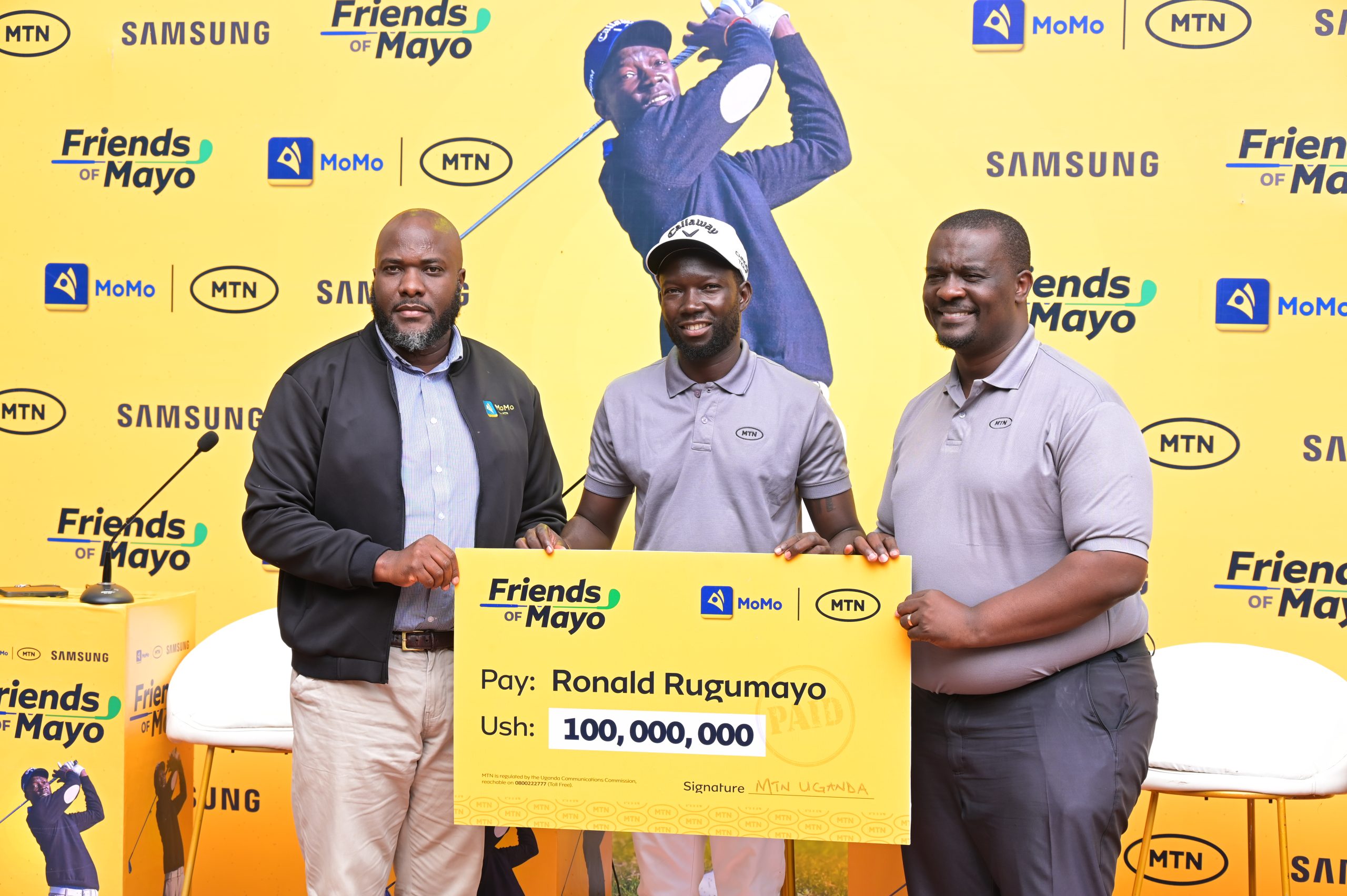 MTN Uganda Commits UGX 100Million to Support Professional Golfer Ronald Rugumayo