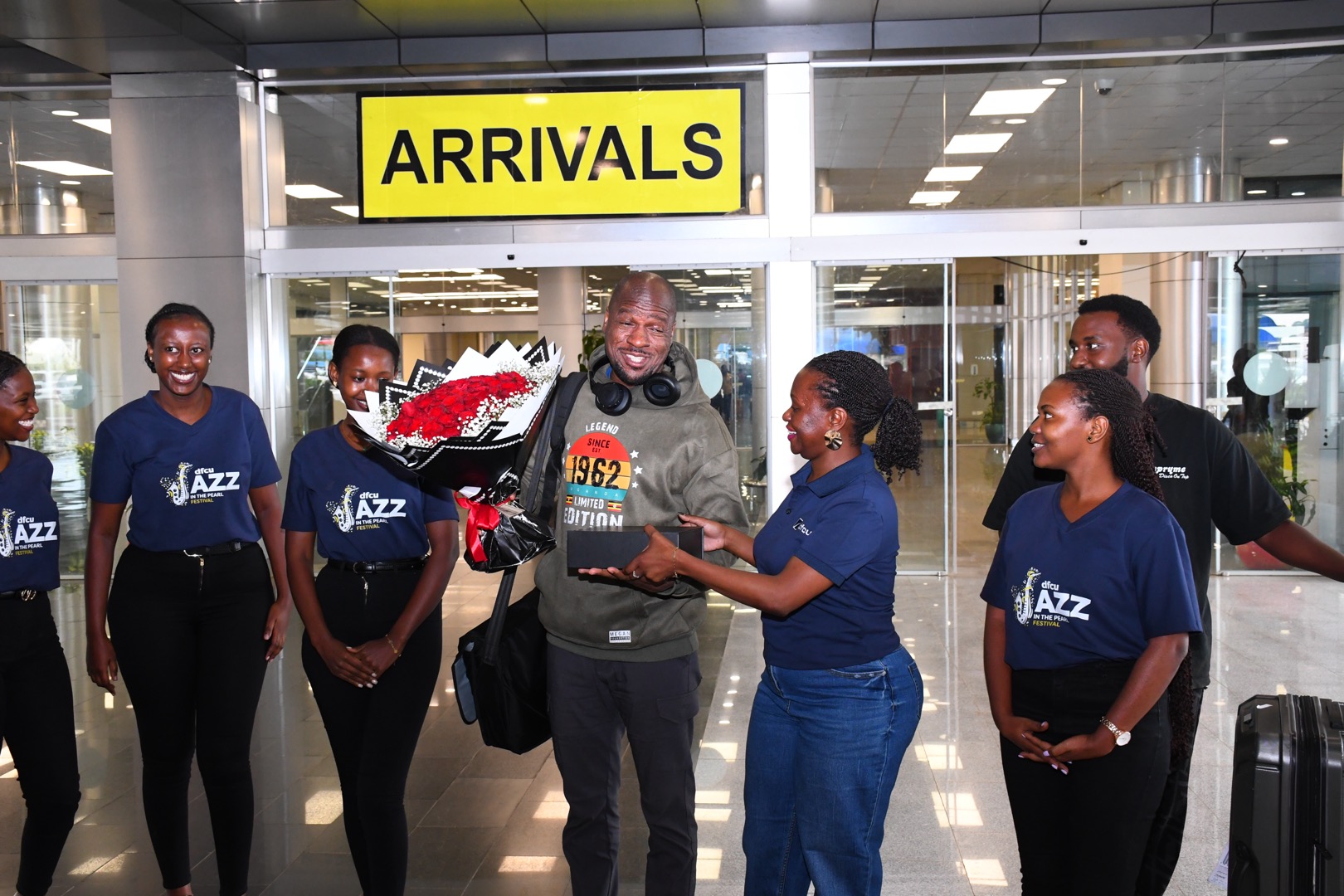 Isaiah Katuma in uganda for dfcu Jazz in the Pearl festival