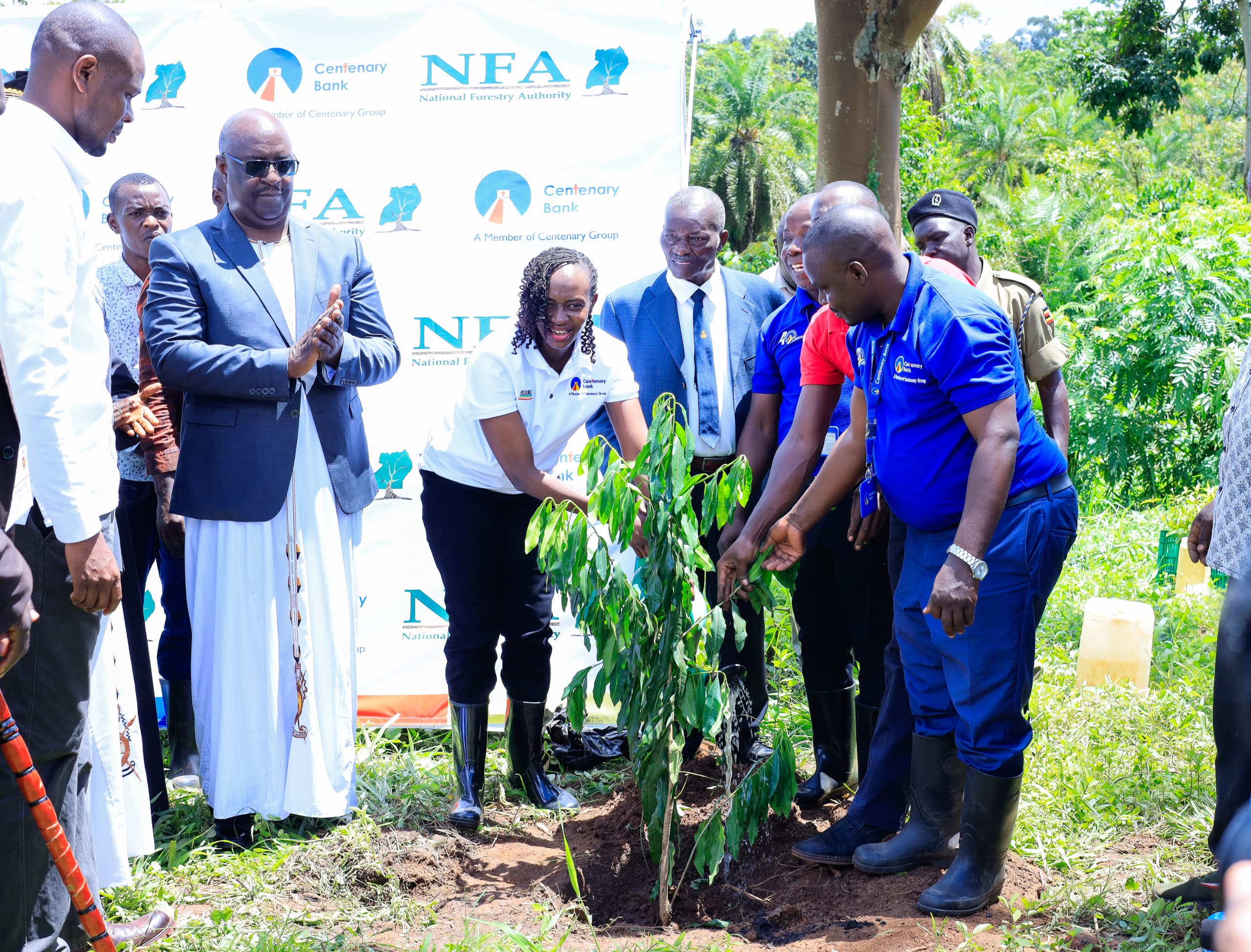 Centenary Bank, National Forestry Authority Kickstart Restoration of 20 Hectares  of Masindi Central Forest Reserve