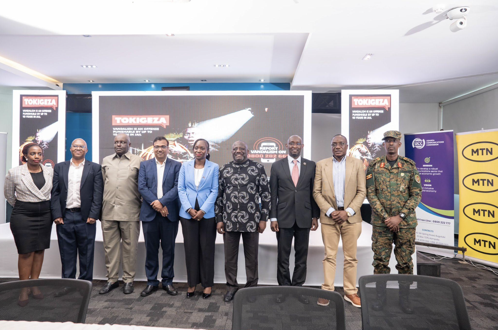 MTN Uganda Joins Forces with UCC, Airtel, and ATC to Launch Nationwide Anti-Vandalism Campaign – “TOKIGEZA”