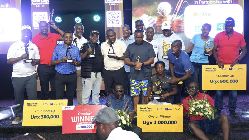 MTN Uganda, ICPAU Reward Accountants at Monthly Golf Edition