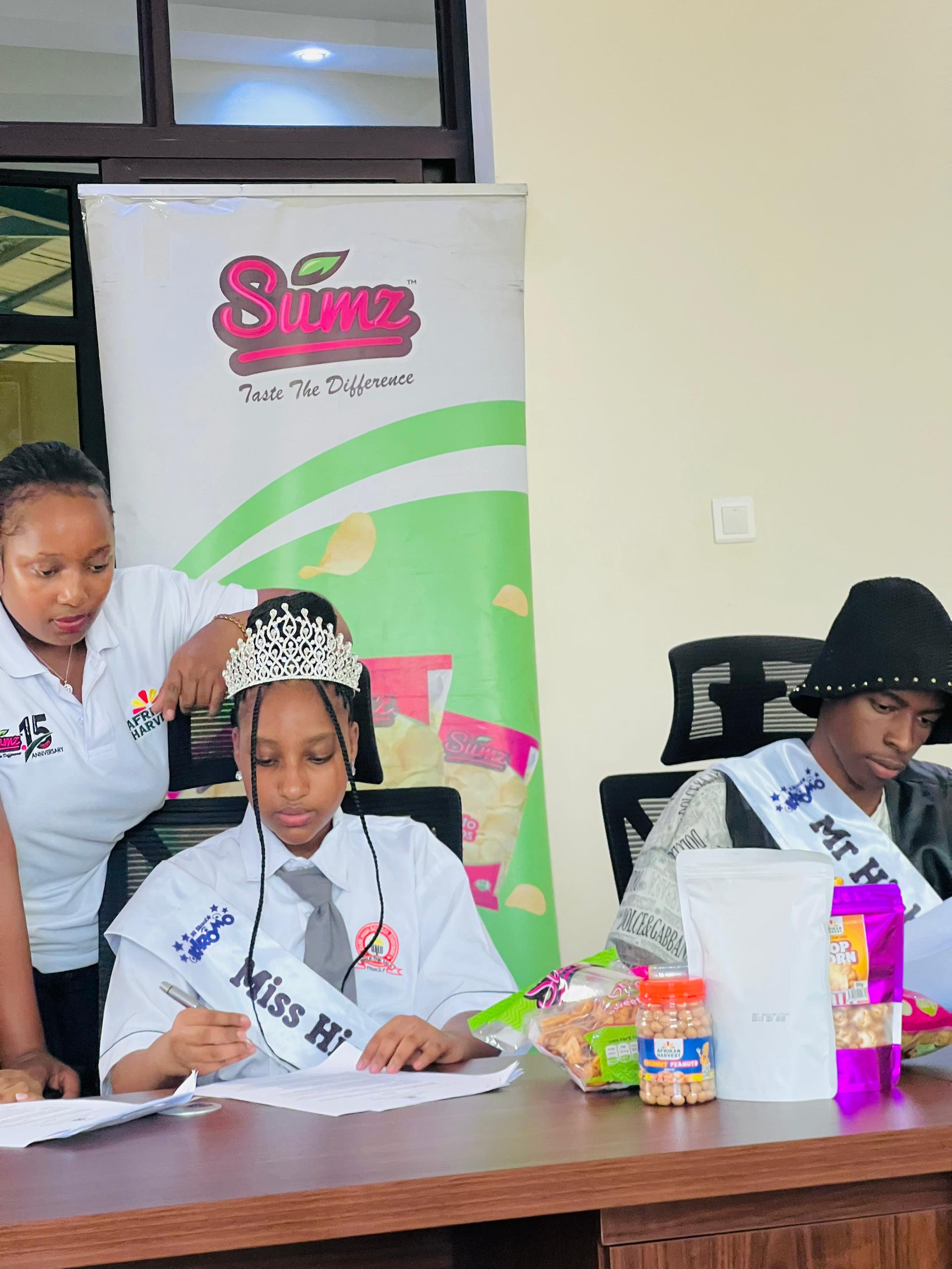 MISS HIGH SCHOOL QUEEN ANISHA MUGAGGA SIGNS AS SUMZ SNACKS AMBASSADOR
