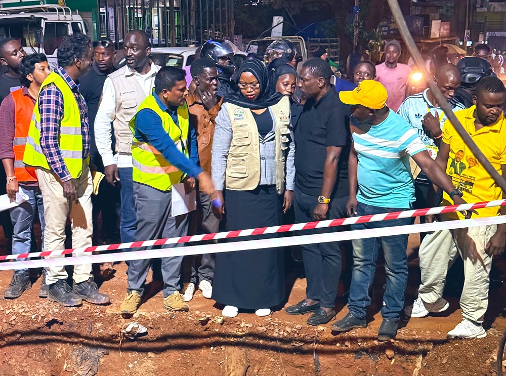 KCCA Boss Buzeki Personally Inspects Kisenyi Road Works