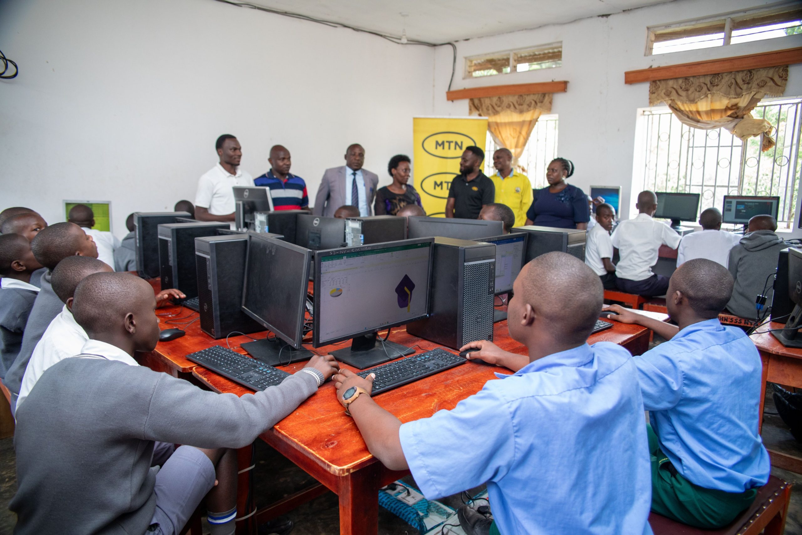 MTN Uganda Equips St. John’s SS Nyabwina With An ICT Lab, Deepening Digital Inclusion In Sheema