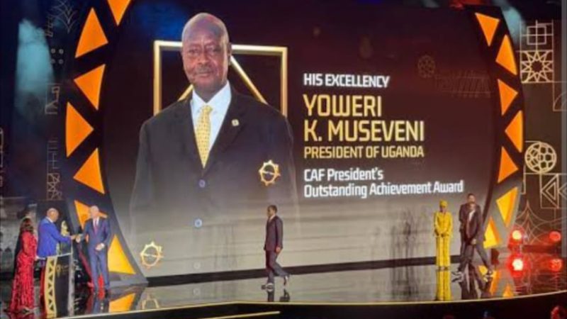 Museveni Honoured with CAF Outstanding Achievement Award