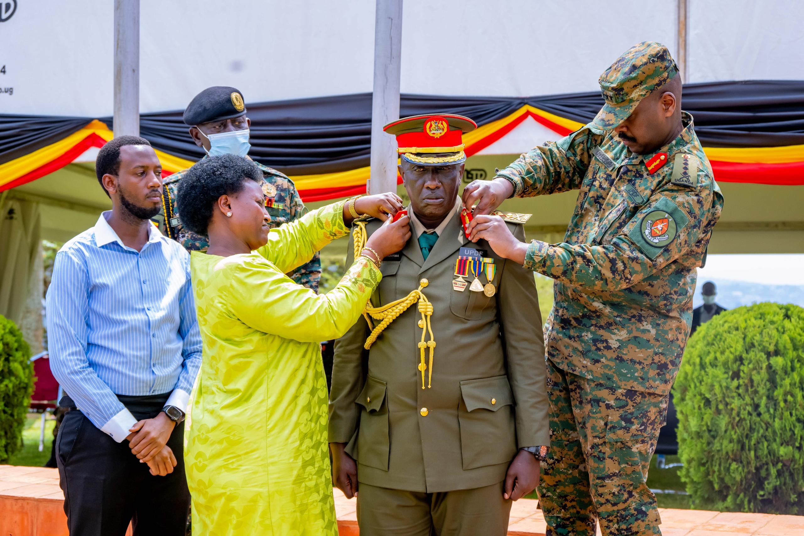 Muhoozi Calls for Discipline, Integrity as UPDF Officers Receive New Ranks