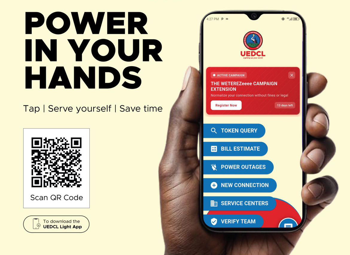 UEDCL Launches ‘Light’ App to Revolutionize Electricity Services for Ugandans