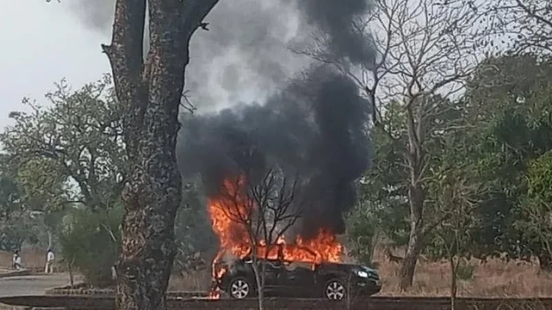 Adjumani LCIII Chairperson’s Vehicle Burnt in Post-Election Violence