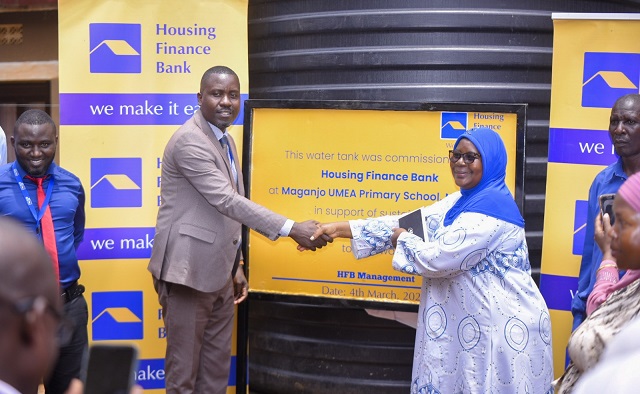 Housing Finance Bank Installs 10,000-Litre Water System at Kawempe School