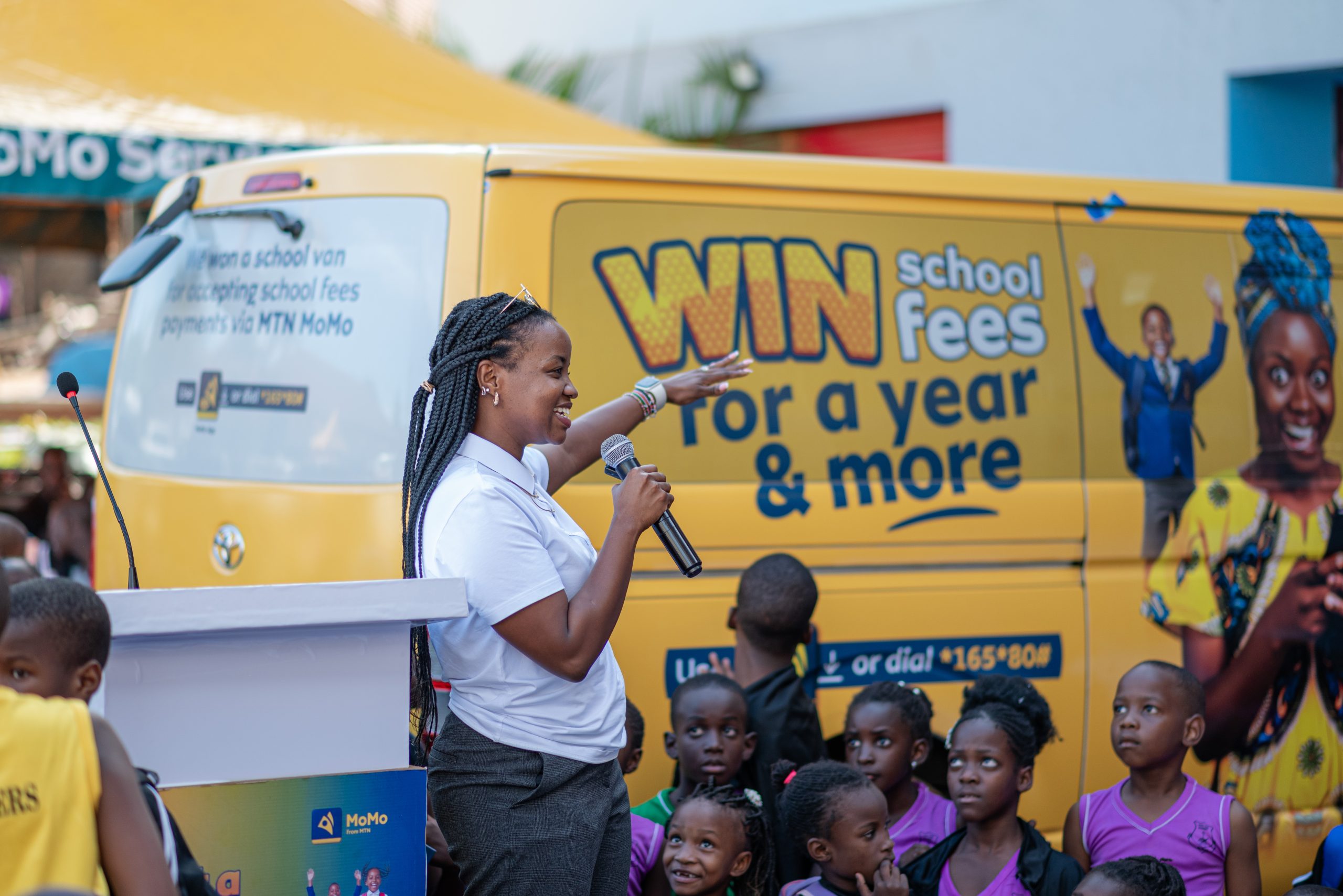 MTN MoMo Hands Over First School Van to Reward Digital School Fees Payments