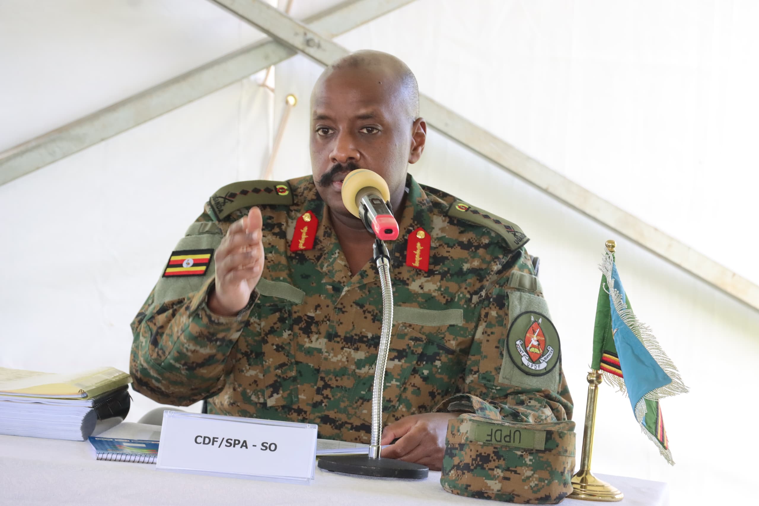 CDF Muhoozi Issues New Patriotic Officer Numbers to PLU Leaders in Latest Batch