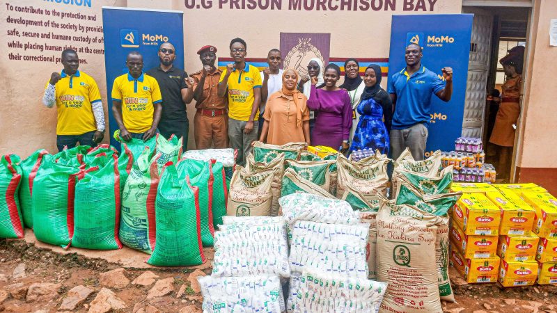 MTN MoMo, KCCA Hand Over Ramadhan Alms to City Road Workers, Extend Support to Luzira Prison