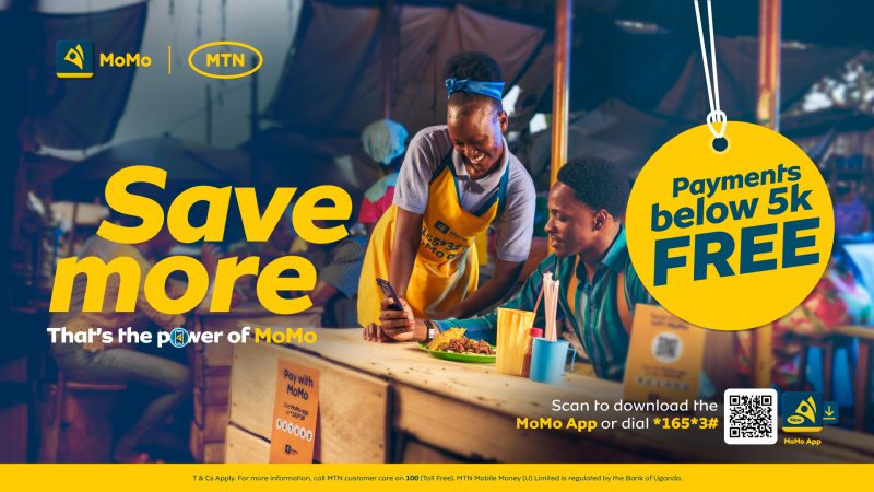 MTN MoMo Uganda Unveils New Campaign, Driving a Cashless Future with Free Payments Below UGX 5,000