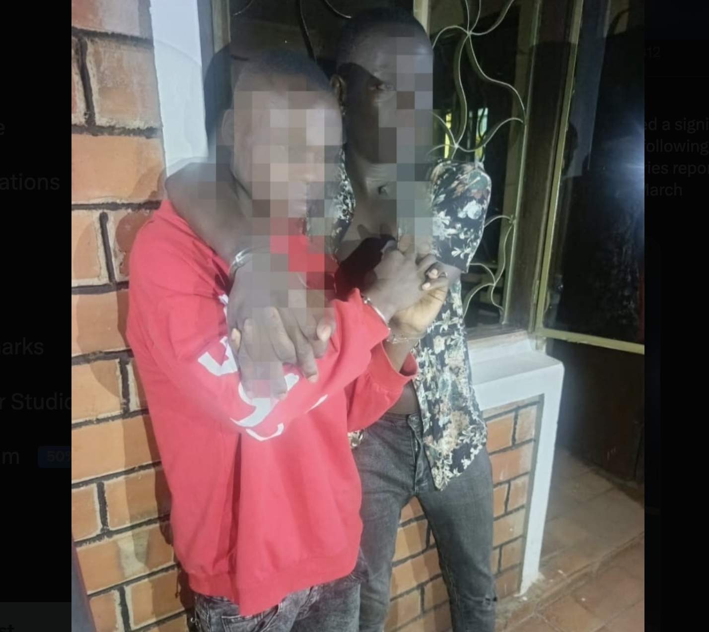 Uganda Police Arrest Five Suspects in Lubowa Motorcycle Robbery Crackdown