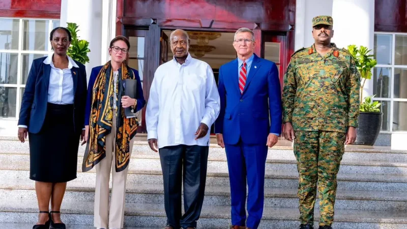 U.S. Ex-Intelligence Chief Michael Flynn Holds Talks with Museveni