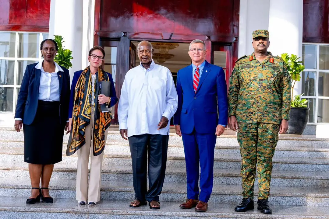 U.S. Ex-Intelligence Chief Michael Flynn Holds Talks with Museveni