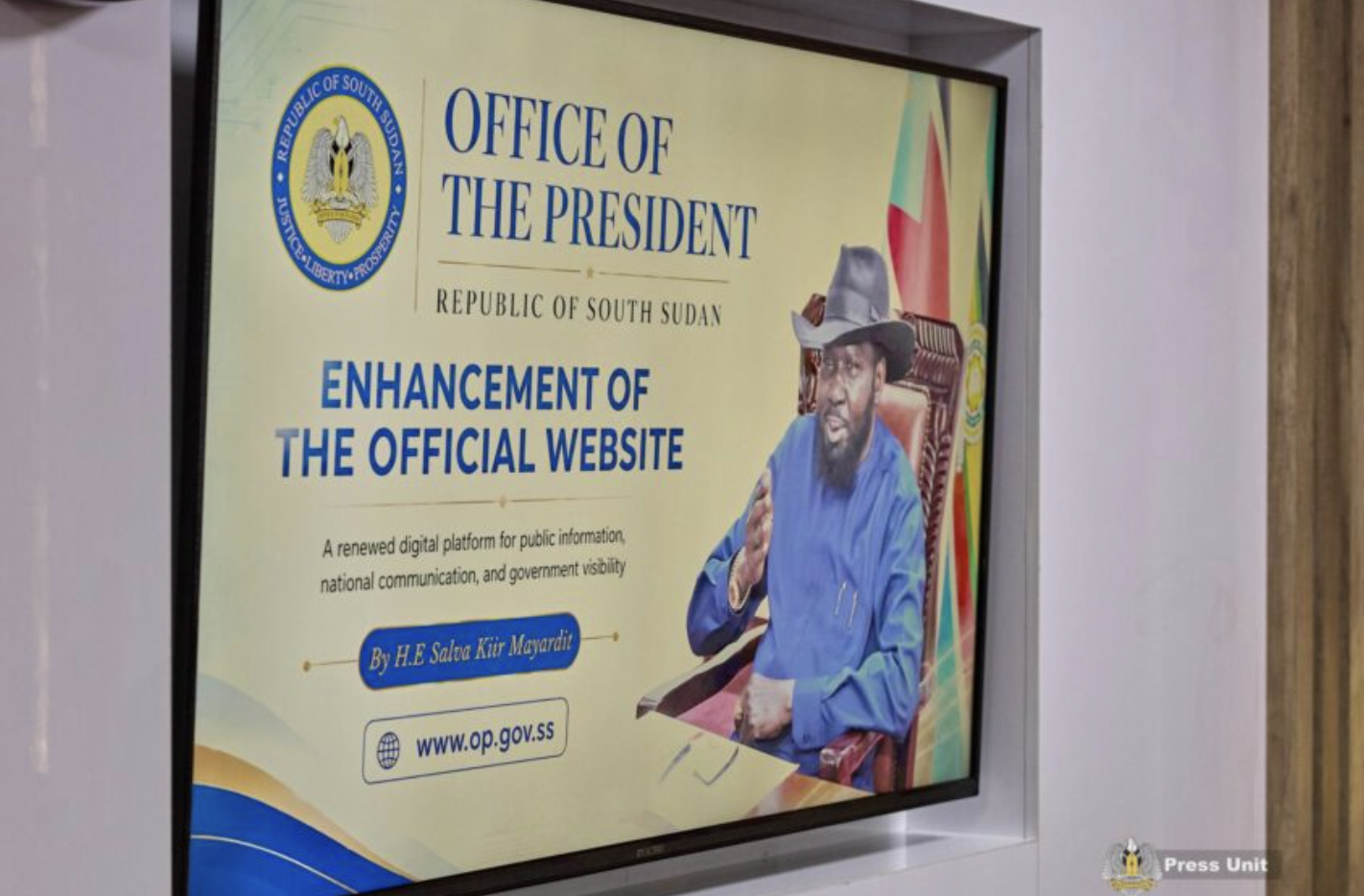 Kiir Launches South Sudan’s First Official Presidential Website Since Independence